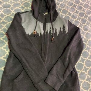 Zip up ten tree sweater